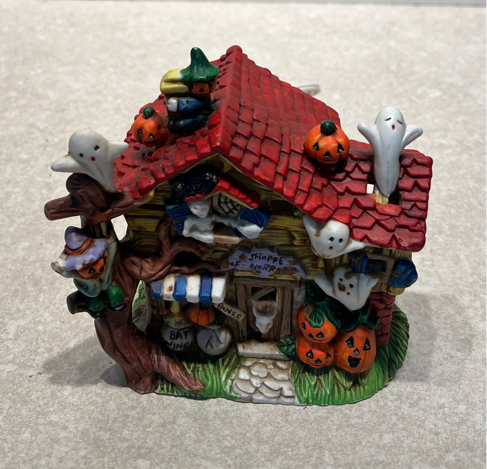 Lighted Halloween House