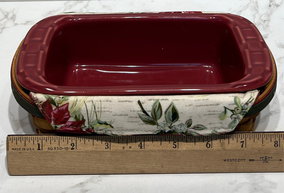 Longaberger Dish with Basket