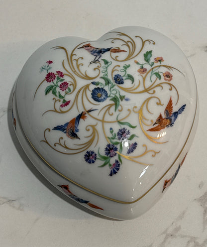 Limoges Heart Trinket Box