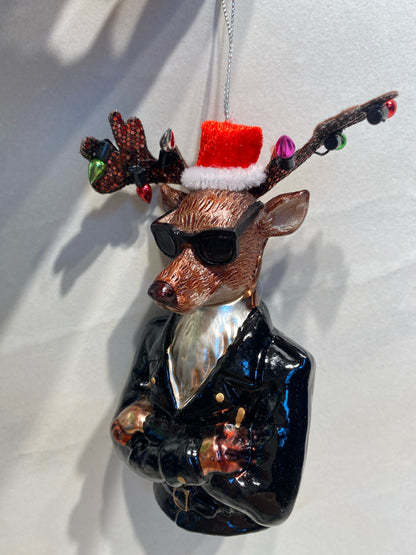 Bad Boy Blitzen Ornament