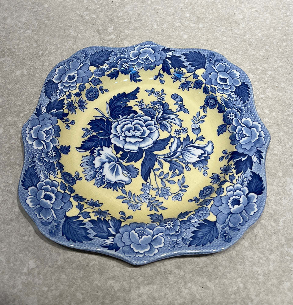 Spode British Flowers Plate