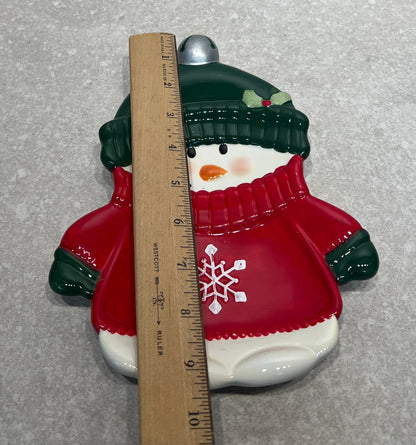 Snowman Hallmark Plate