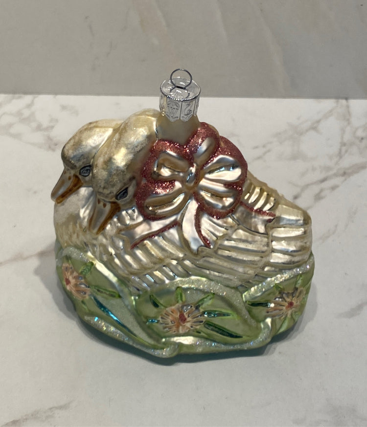 Waterford Wedding Bliss Swans Ornament
