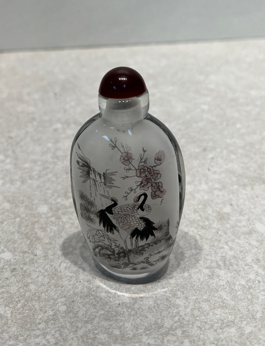 Chinese Reverse Painting Bottle