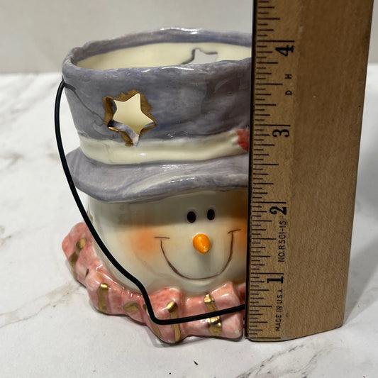 Snowman Candle Holder
