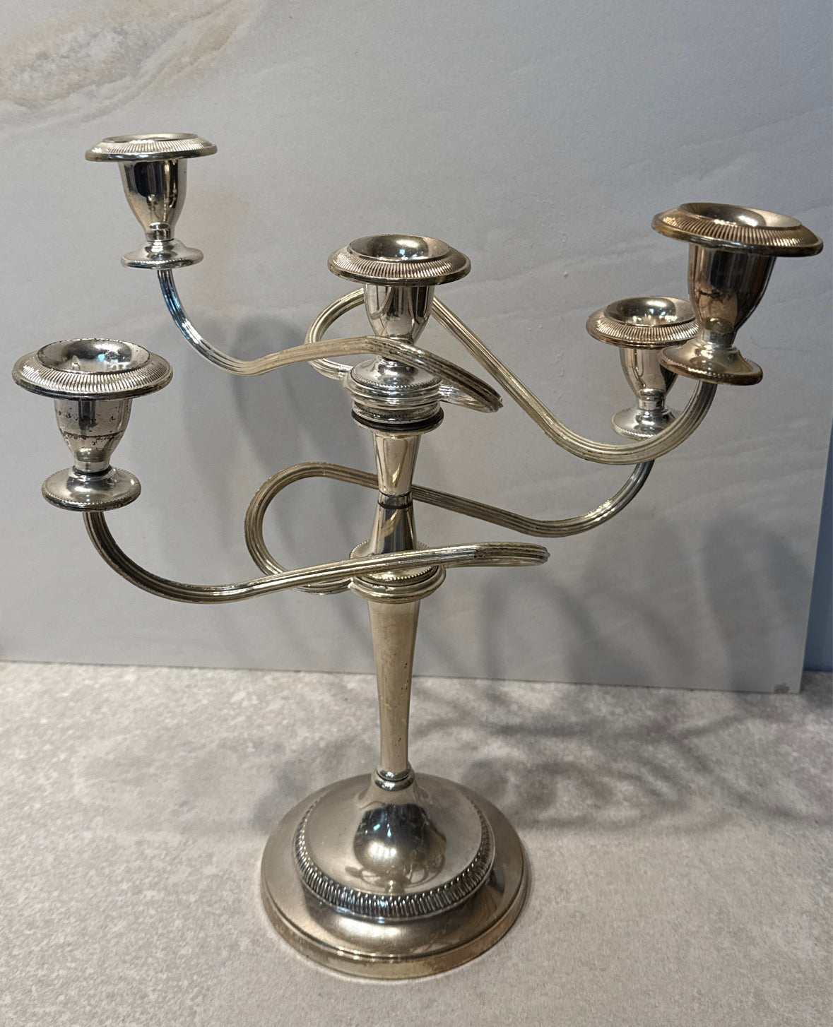 Silverplate Candleholder