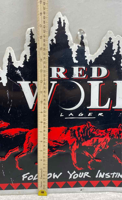 Red Wolf Lager Sign