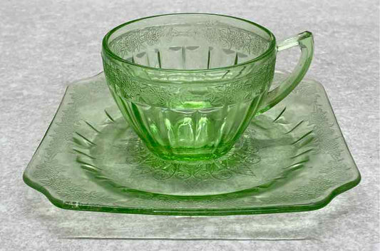 Uranium Cup and Saucer