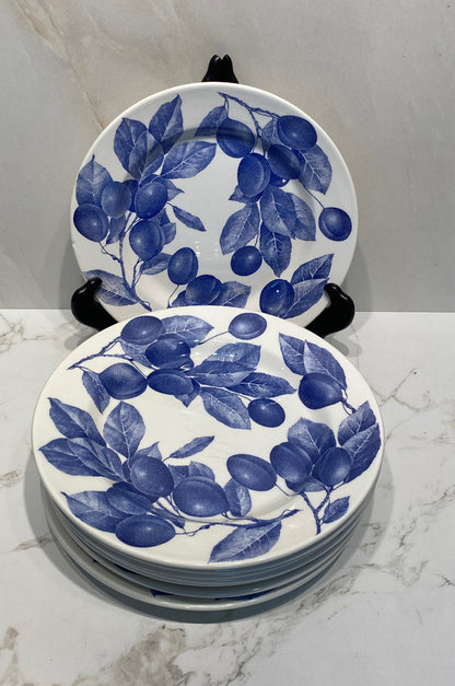 Set of 8 Crate and Barrel Plates