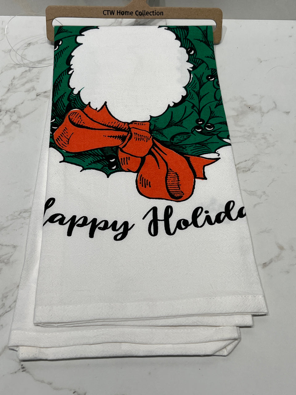 Happy Holidays Tea Towel