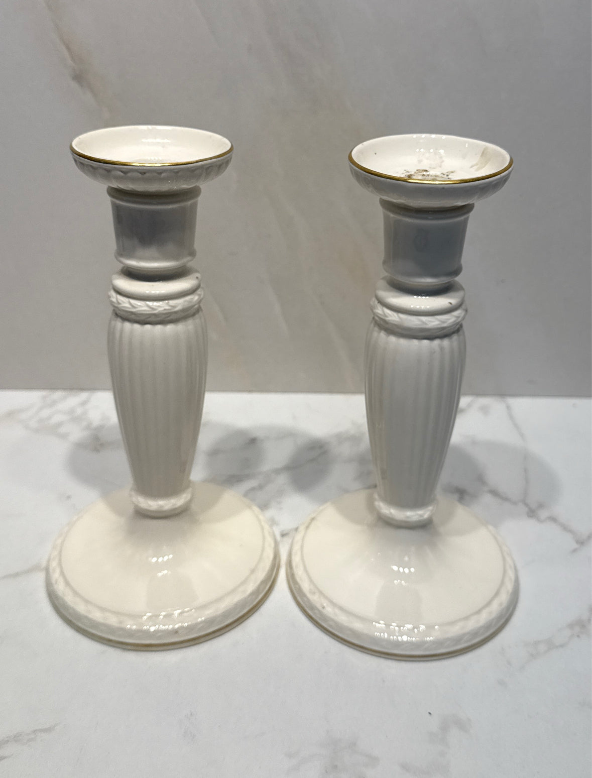 Set of 2 Wedgwood Candleholders