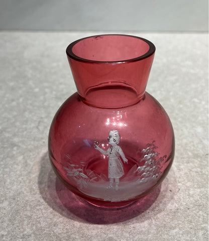 Mary Gregory Style Vase
