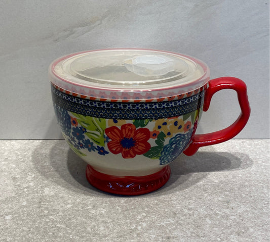 Pioneer Woman Covered Soup Bowl