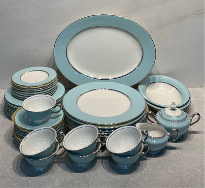 Castleton China Turquoise Dinnerware Set