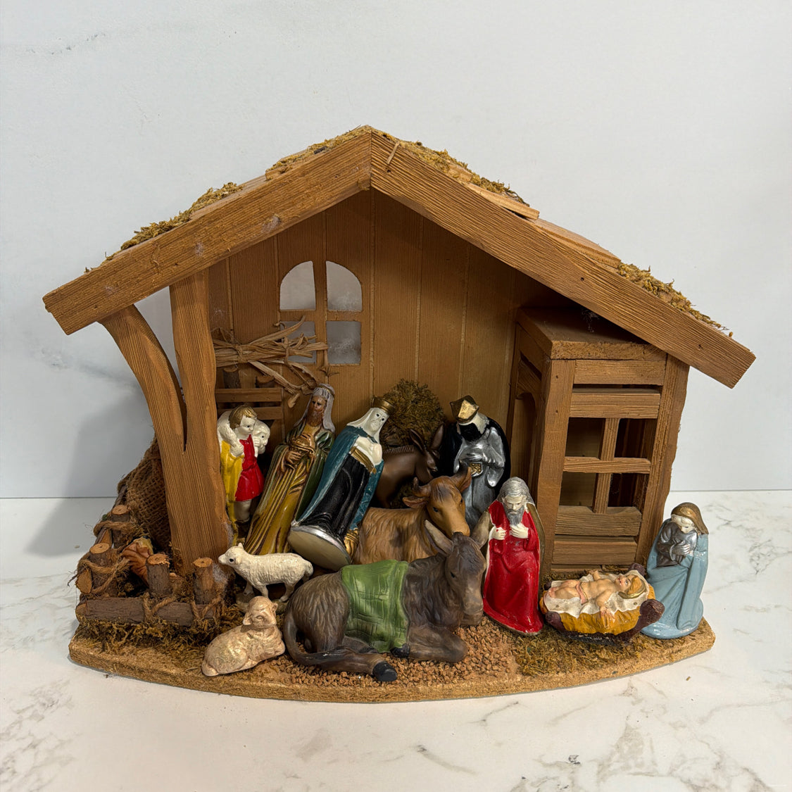 Nativity With Creche