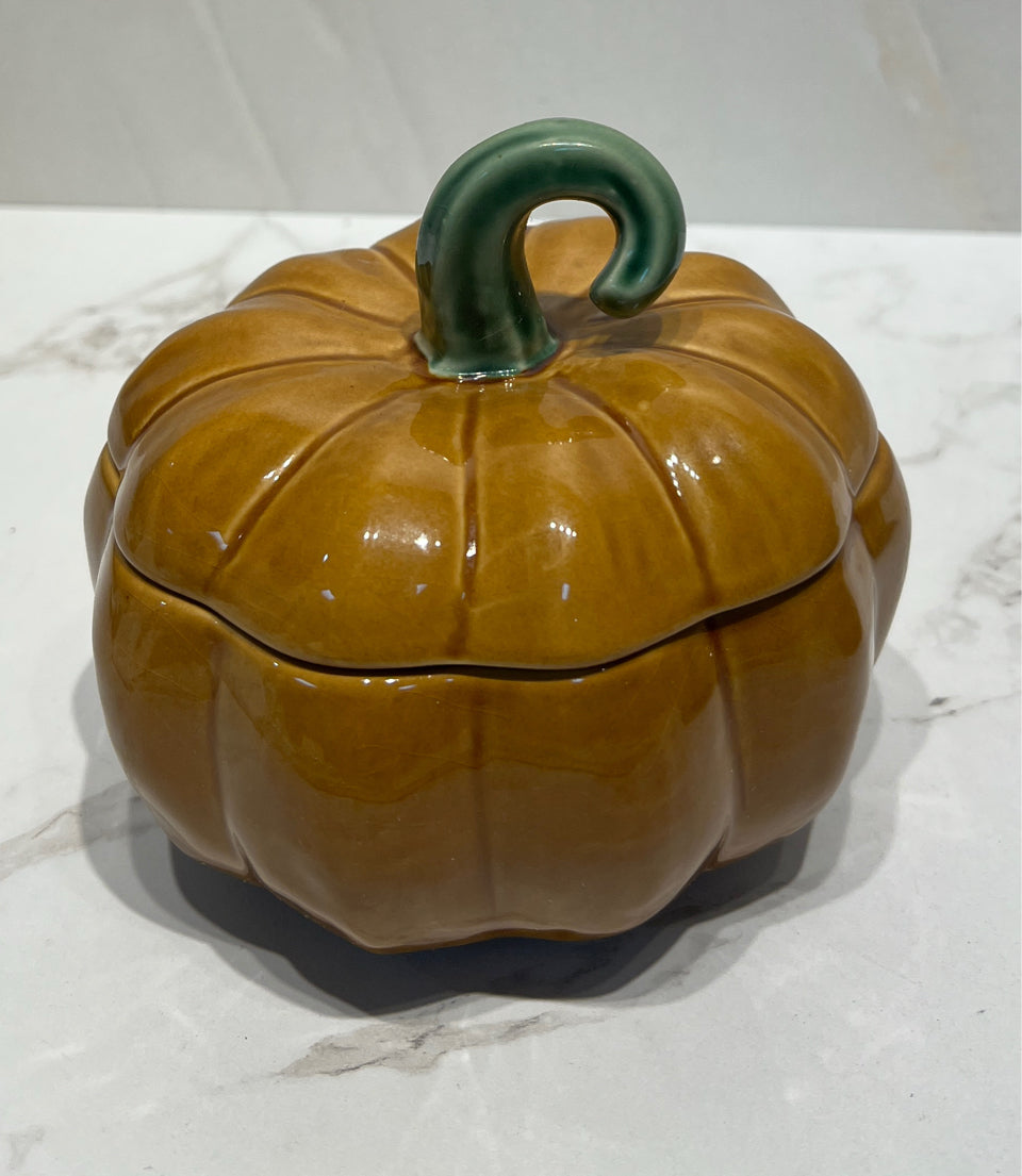 Williams Sonoma Covered Pumpkin