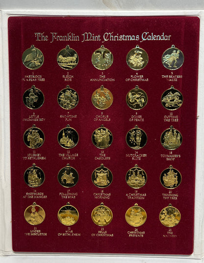 Franklin Mint Christmas Calendar & Tree