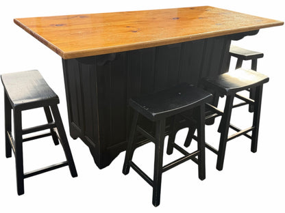 Island with 4 Stools