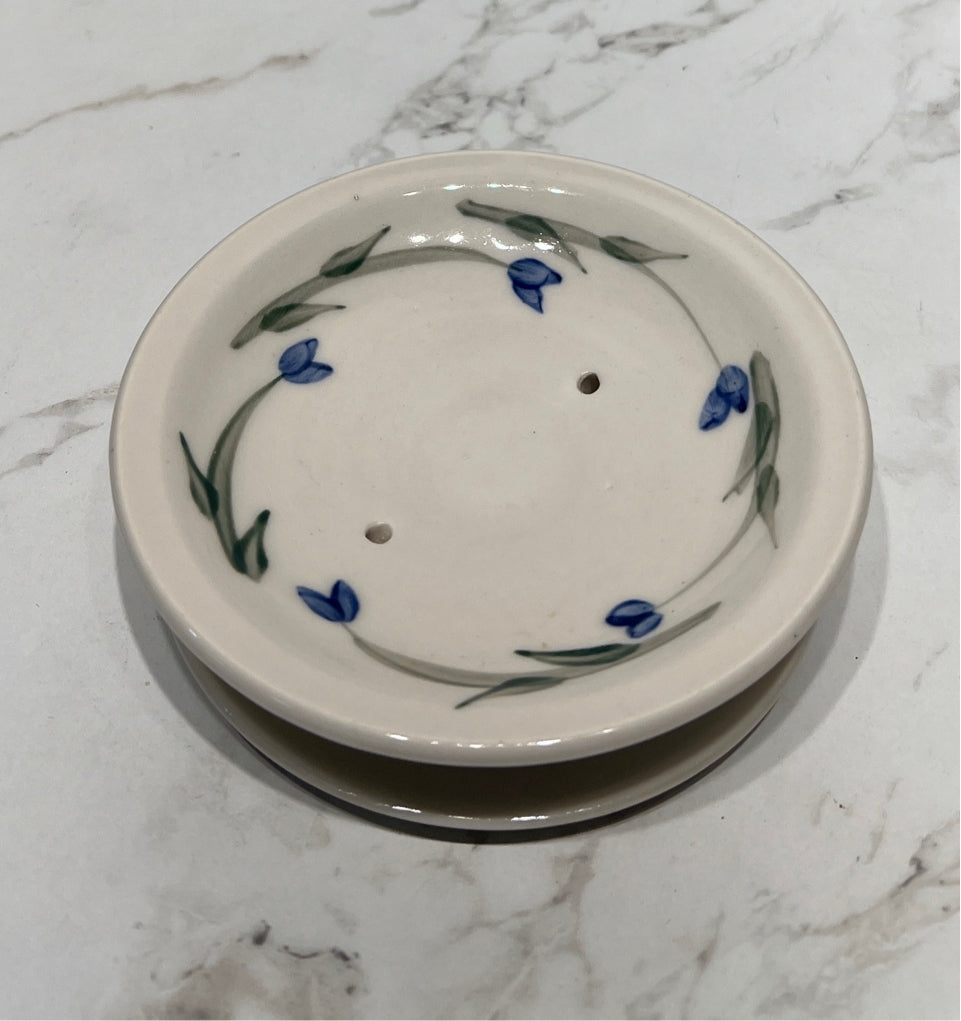 Signed Pottery Soap Dish