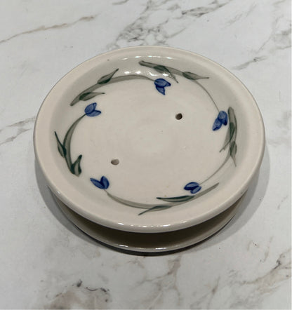 Signed Pottery Soap Dish