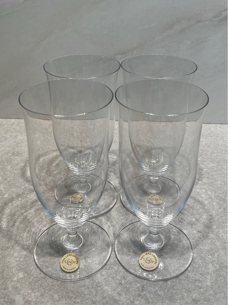 Set of 4 Lenox Ice Tea Glasses