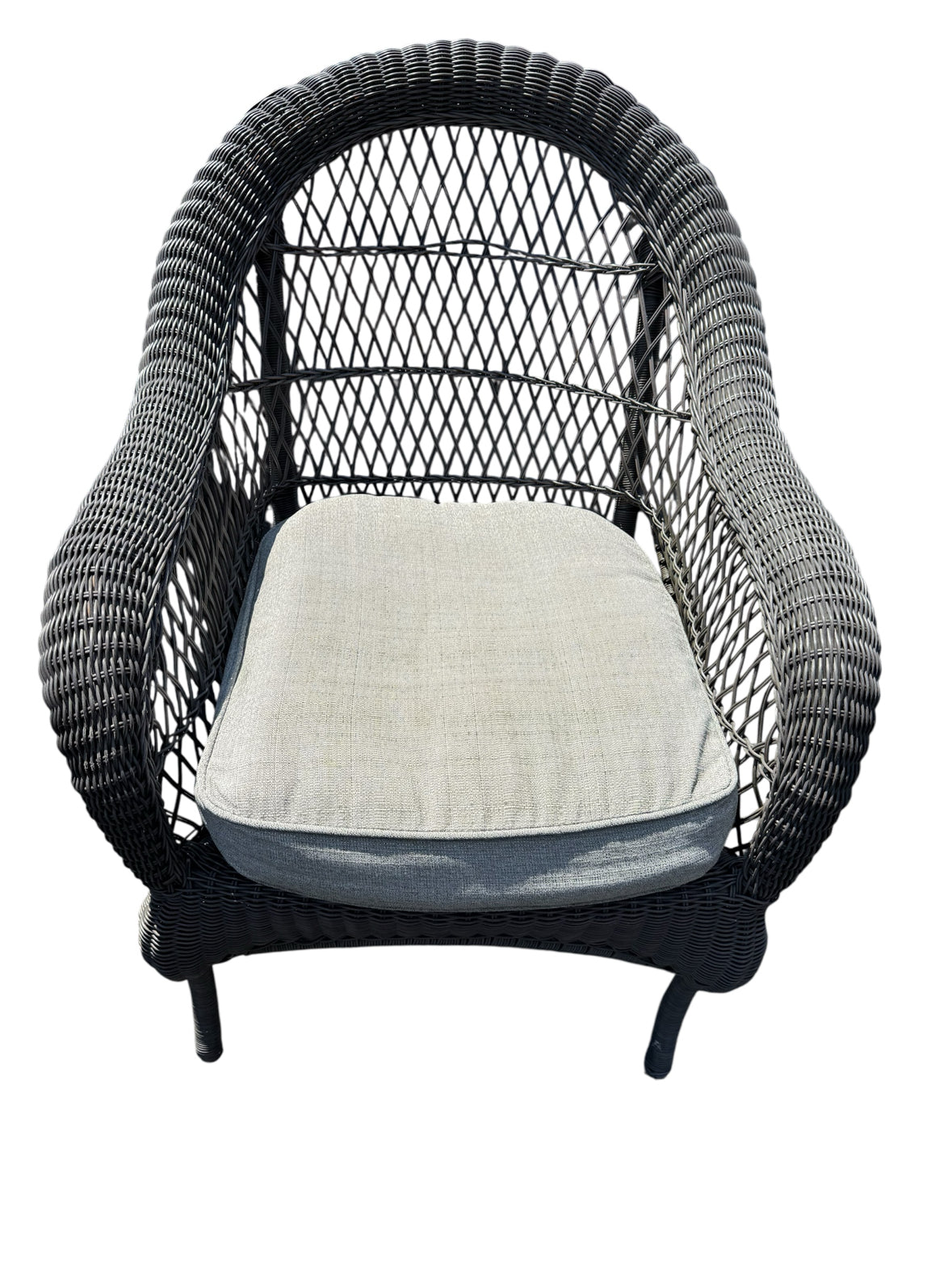 Gray Wicker Chair