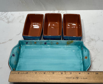 Tray with 3 Dishes