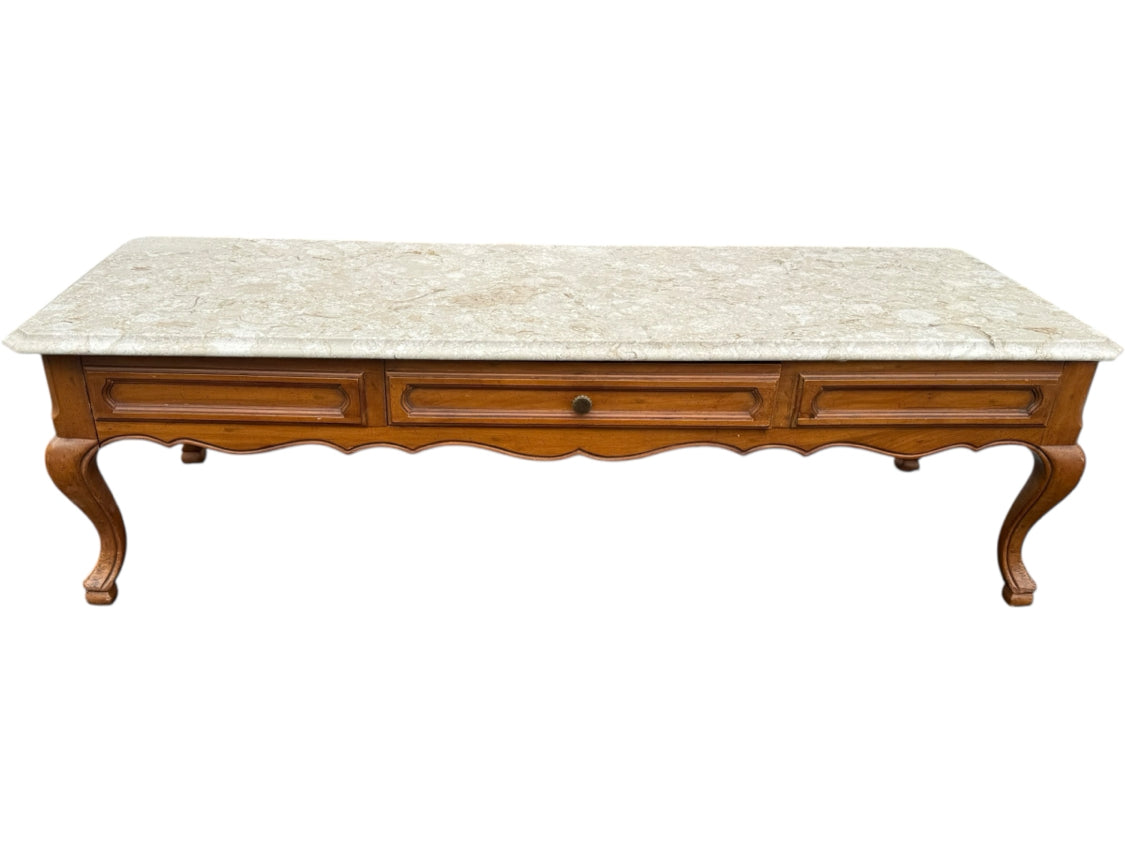 Paine Furniture Marble Top Coffee Table