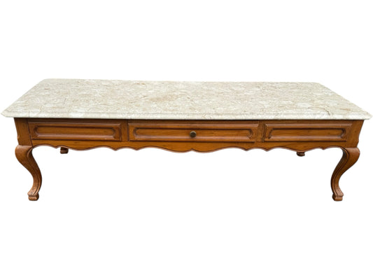 Paine Furniture Marble Top Coffee Table
