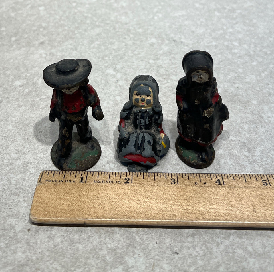Set of 3 Old Figurines