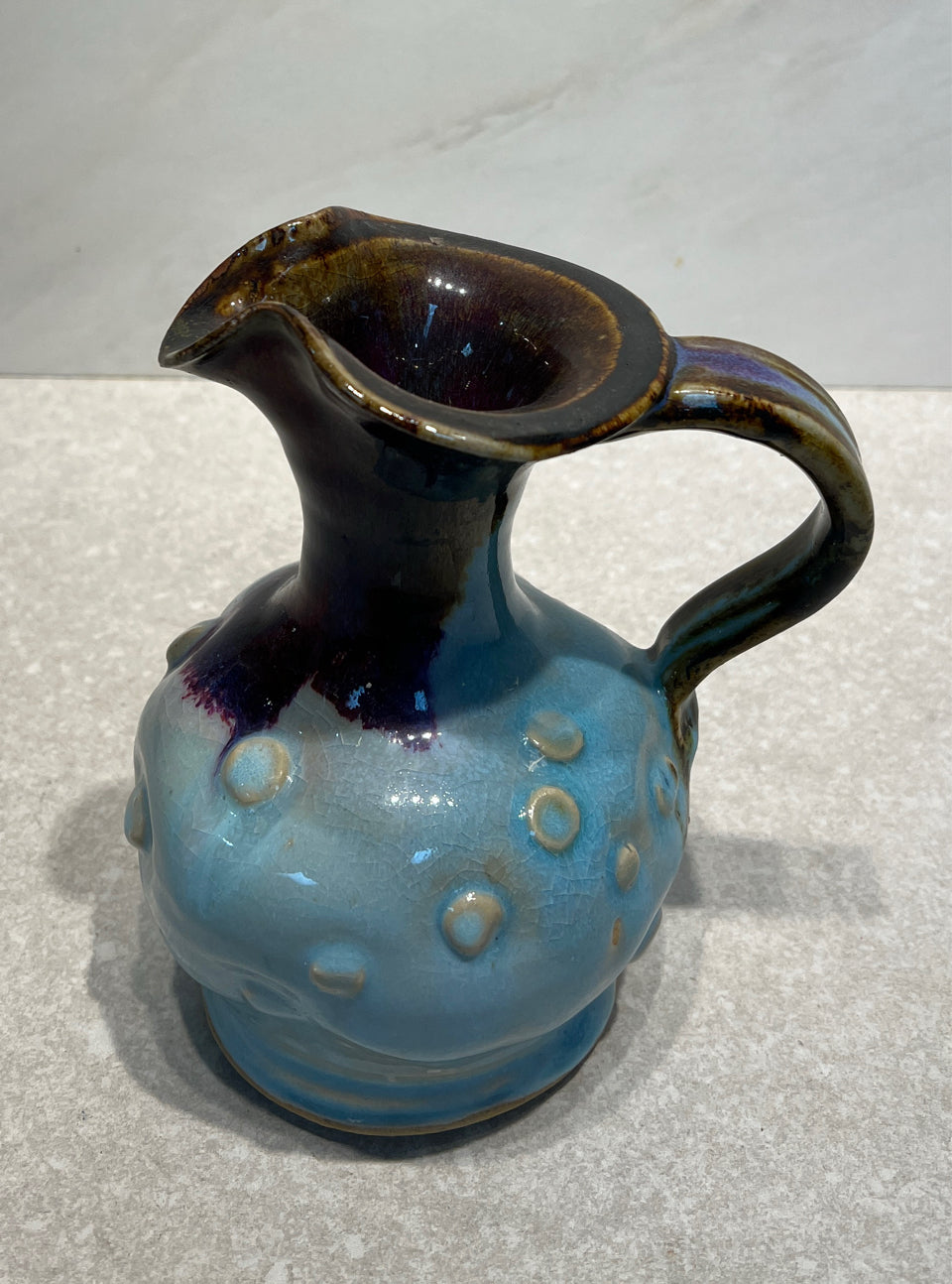Signed Pottery Pitcher