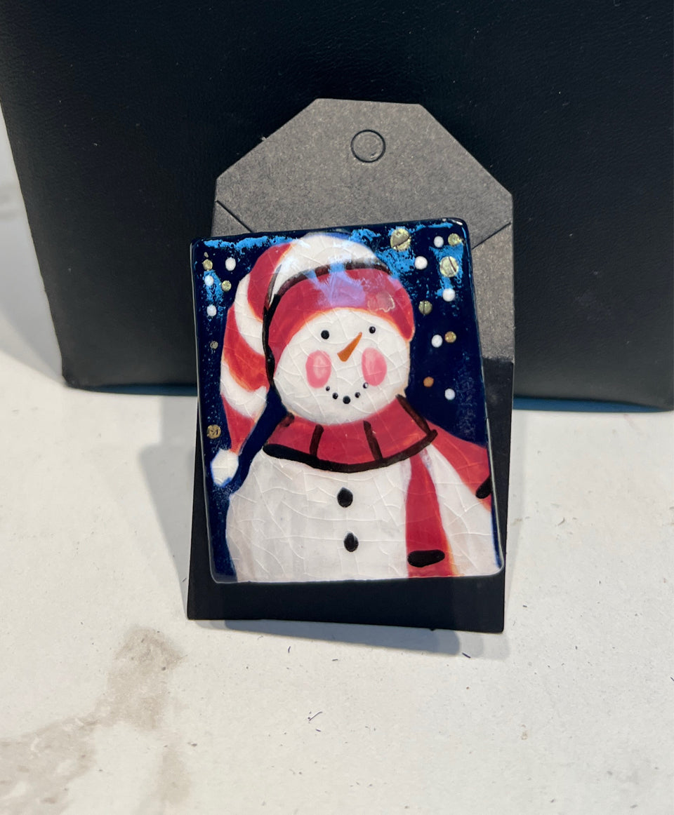 Snowman Pin