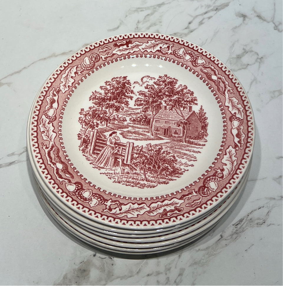 Set of 7 Memory Lane Plates