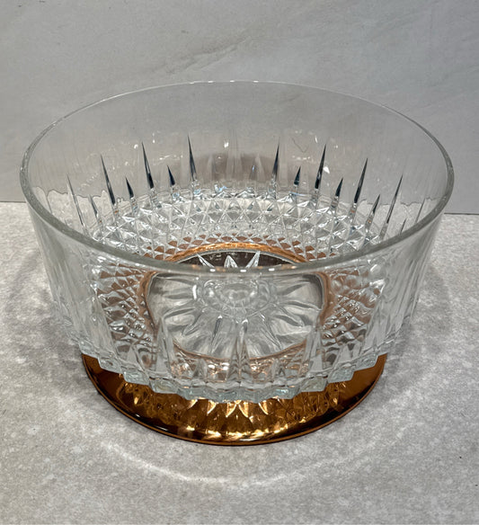 Bowl With Copper Color Stand