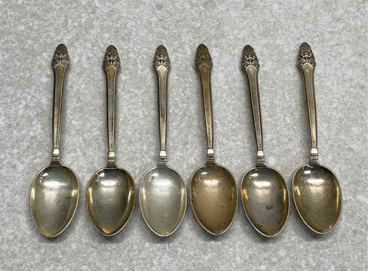 Set of 6 Sterling Spoons