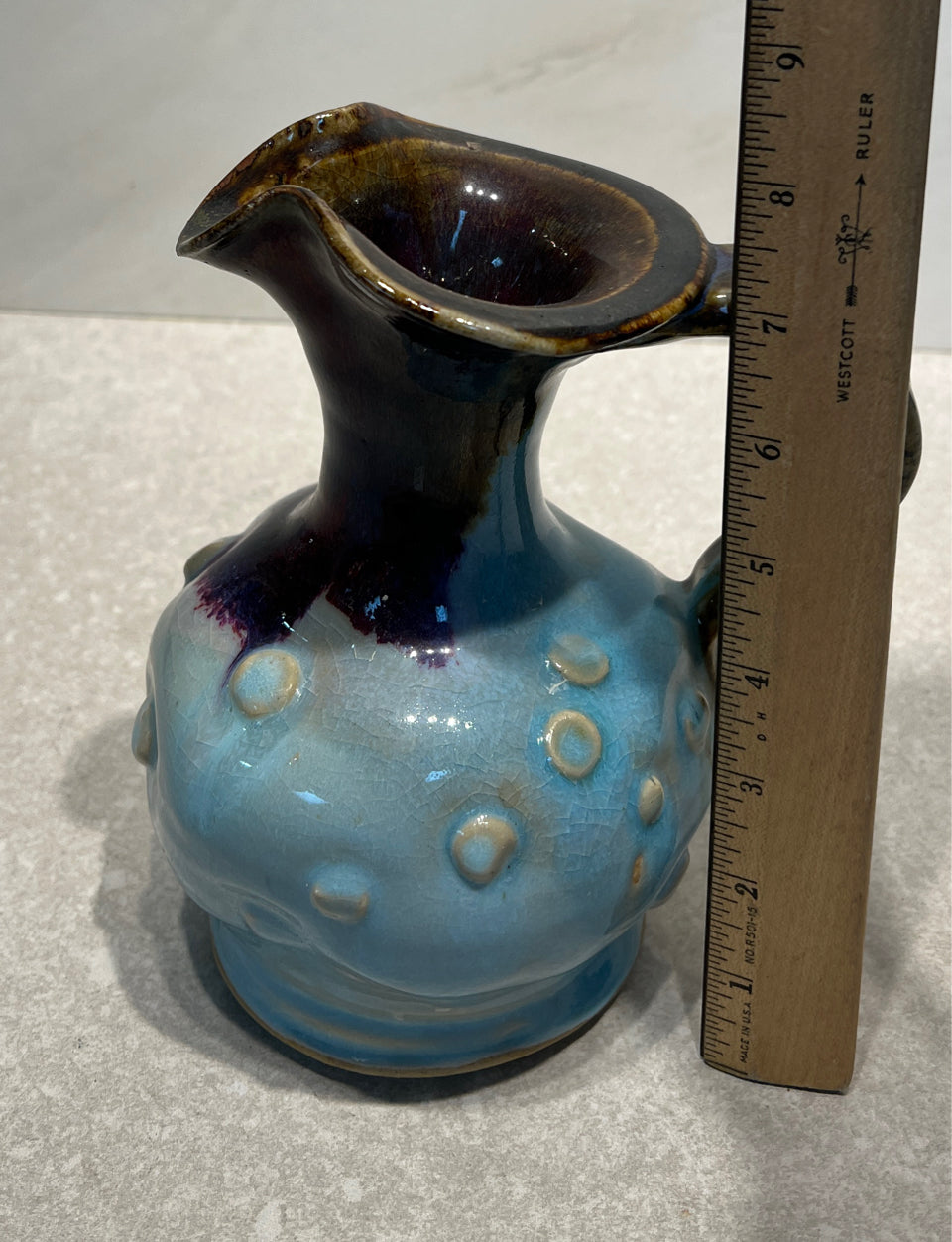 Signed Pottery Pitcher