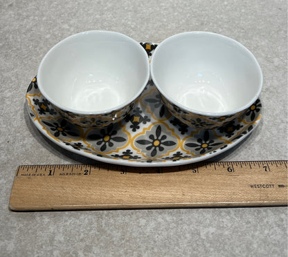 Tray With 2 Bowls