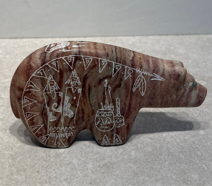 Alabaster Bear - by Arthur Yazzie