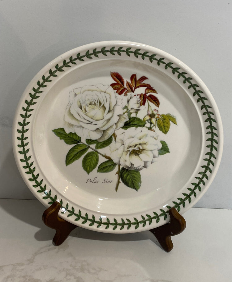 Botanic Roses  8.5" Plate