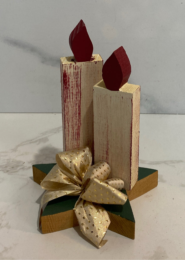 Wood Candle Decor