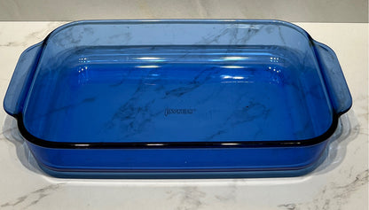 Blue Pyrex Casserole
