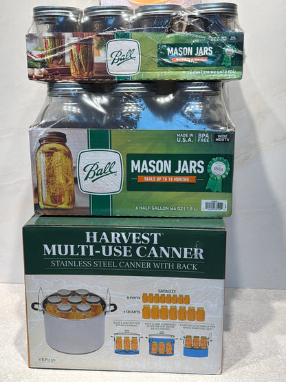 Harvest Multi-Uuse Canner Set With Jars And Cookbook