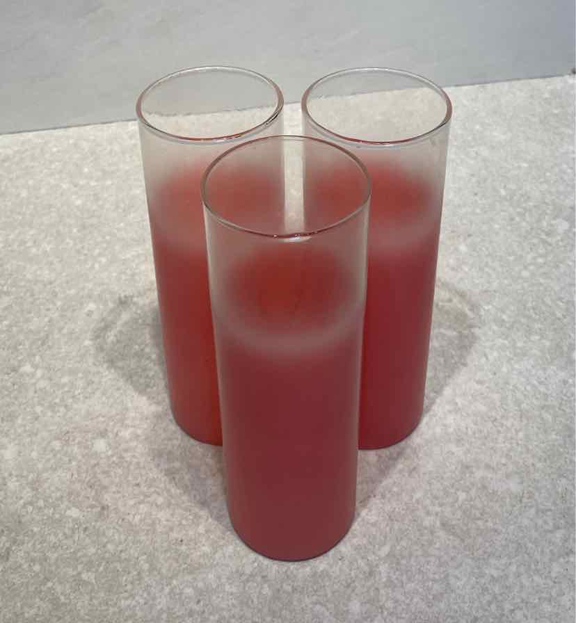Set of 3 Vintage Pink Blendo Tumblers