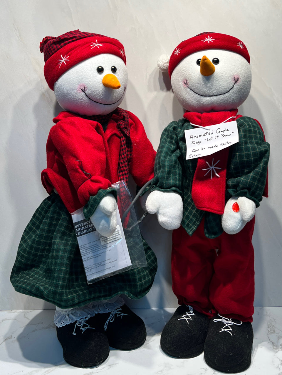 Animated Snowman Couple