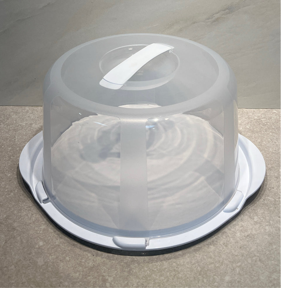 Round Covered Cake Container