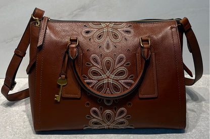 Fossil Parker Embroidery Handbag