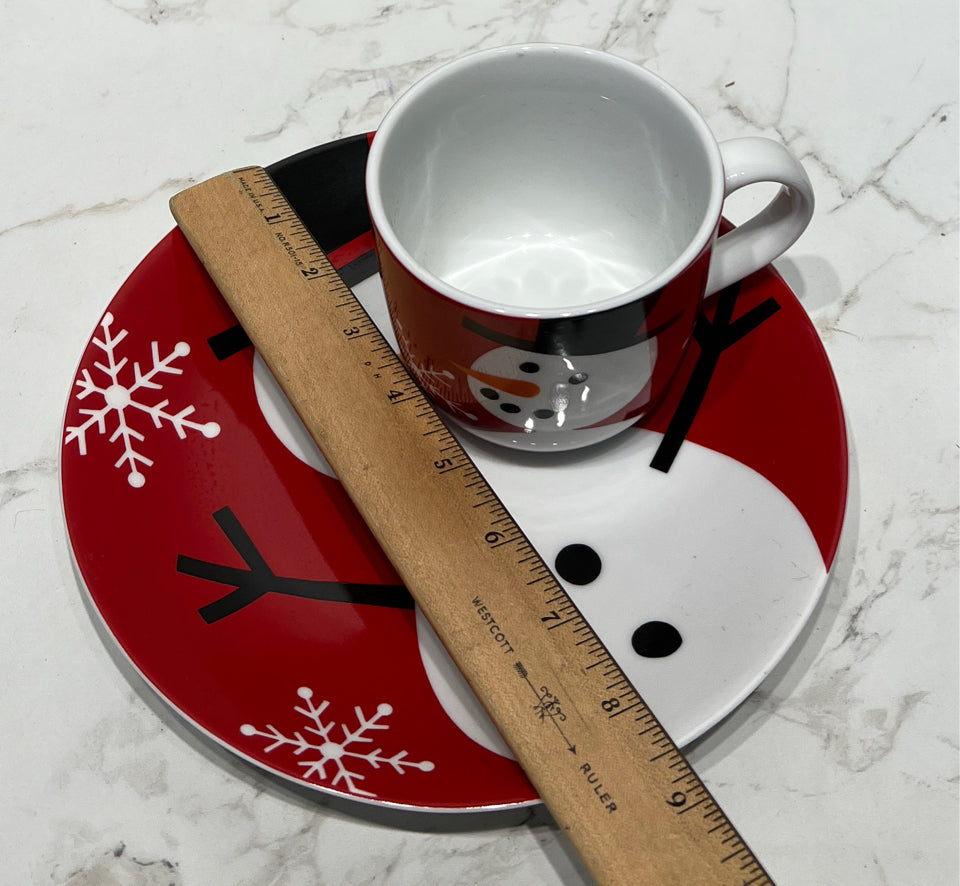 Crate And Barrel Mug And Plate