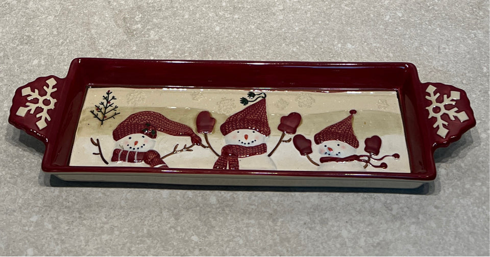 Snowman Tray