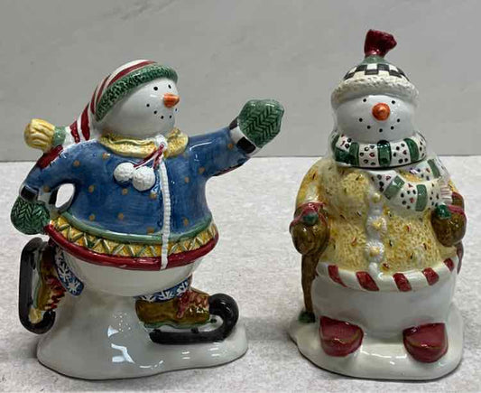 Snowman Sugar and Creamer