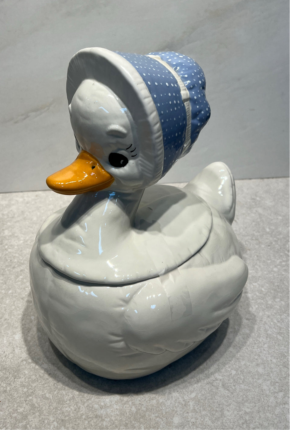 Covered Duck Cookie Jar